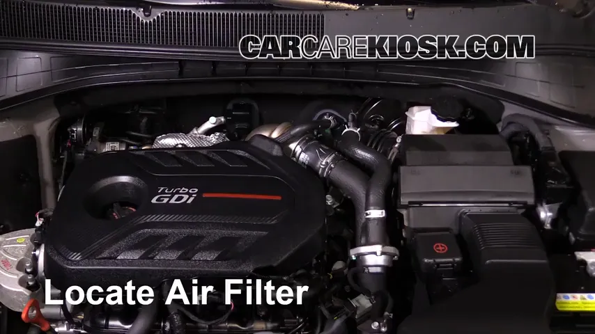 2017 Kia Sorento EX 2.0L 4 Cyl. Turbo Air Filter (Engine) Replace